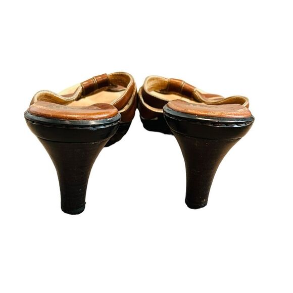 Sofft Tan Leather Strappy Heels - Size 8 - Picture 4 of 13